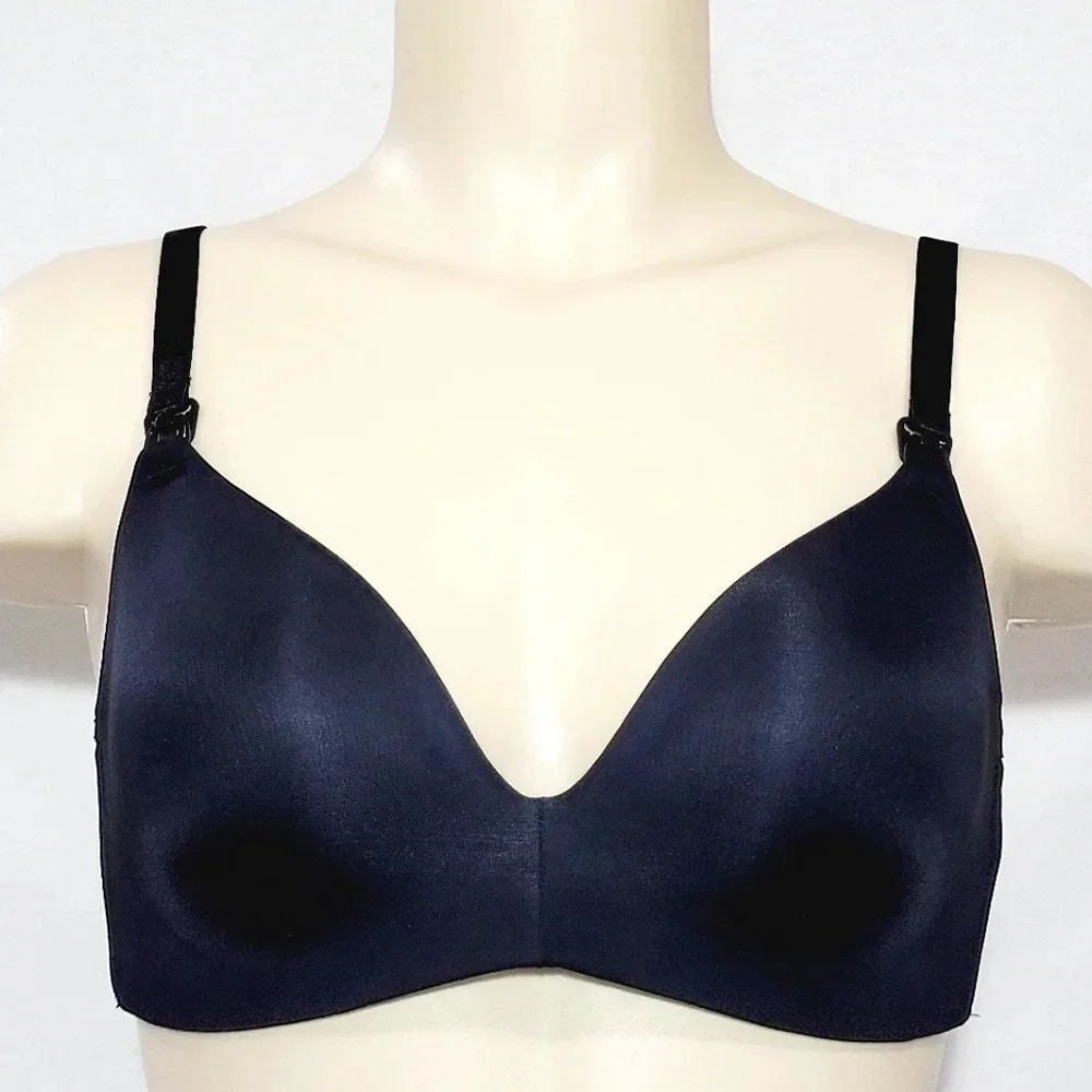 Auden Women's Nursing Wirefree Bra 34C Black NWT‎  New with Tags
